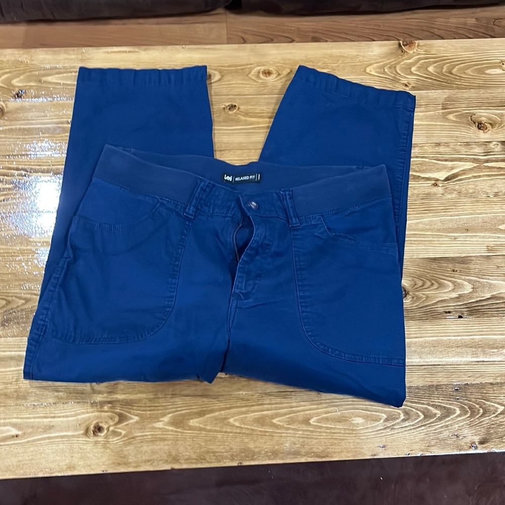 Lee Blue Capris, Size 14